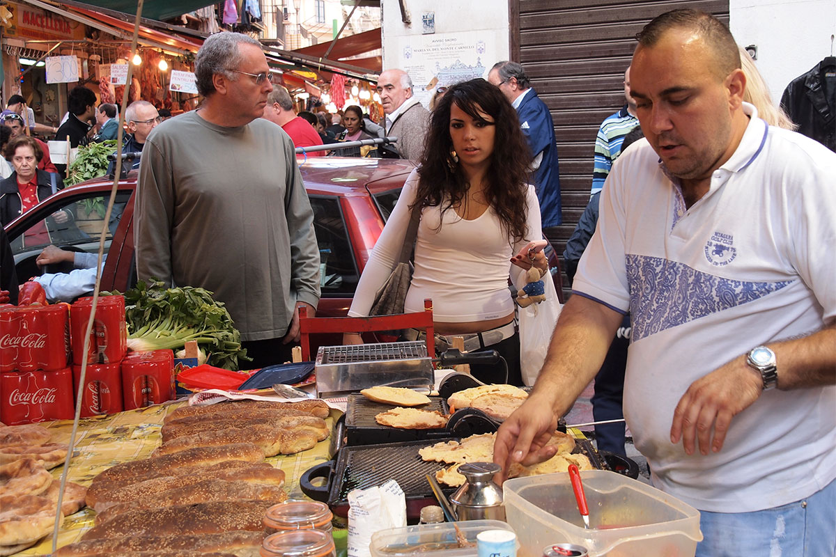 Liparische Inseln 2011: Palermo: Markt (Foto: Manuela Hahnebach)