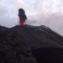 Liparische Inseln 2011: Stromboli: kleiner Vulkanausbruch (Foto: Manuela Hahnebach)