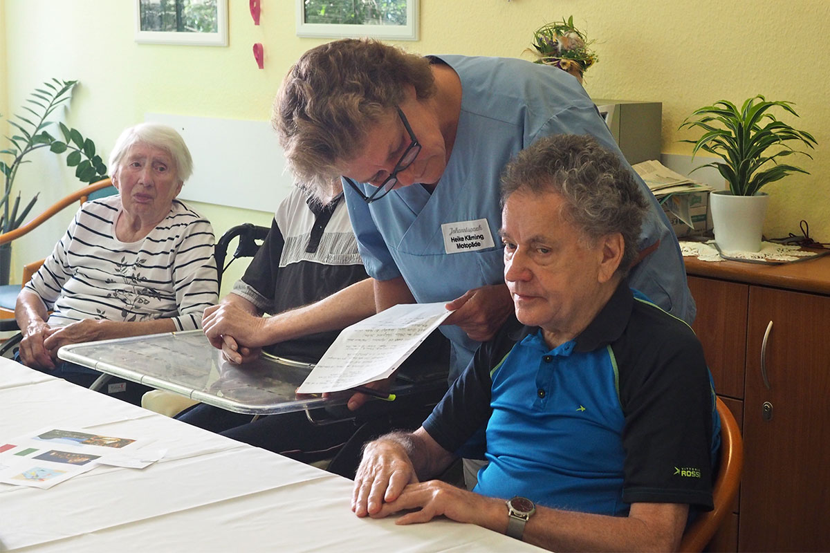 Johannispark Pflegezentrum Suhl: Italienischer Montag: Quizz (Foto: Manuela Hahnebach)