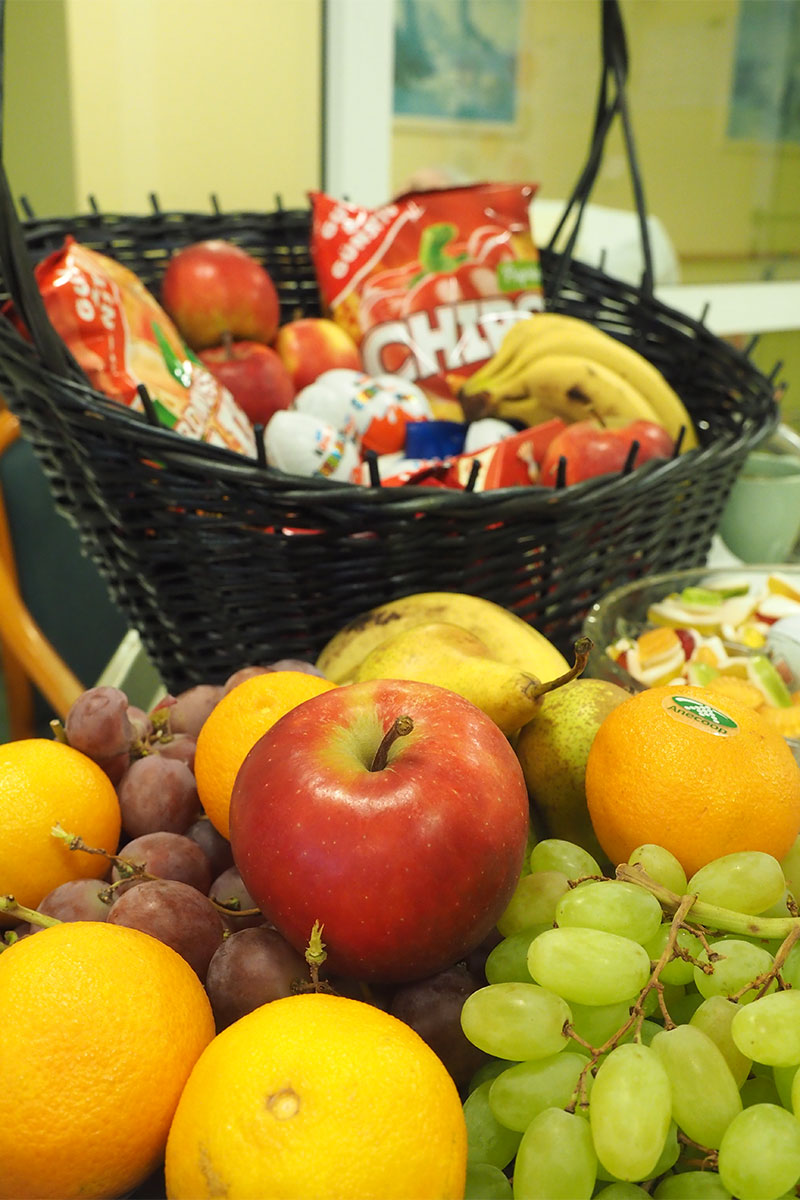 Johannispark Pflegezentrum Suhl: Schnitzel, Möhren & Co. 2017: Obst (Foto: Manuela Hahnebach)