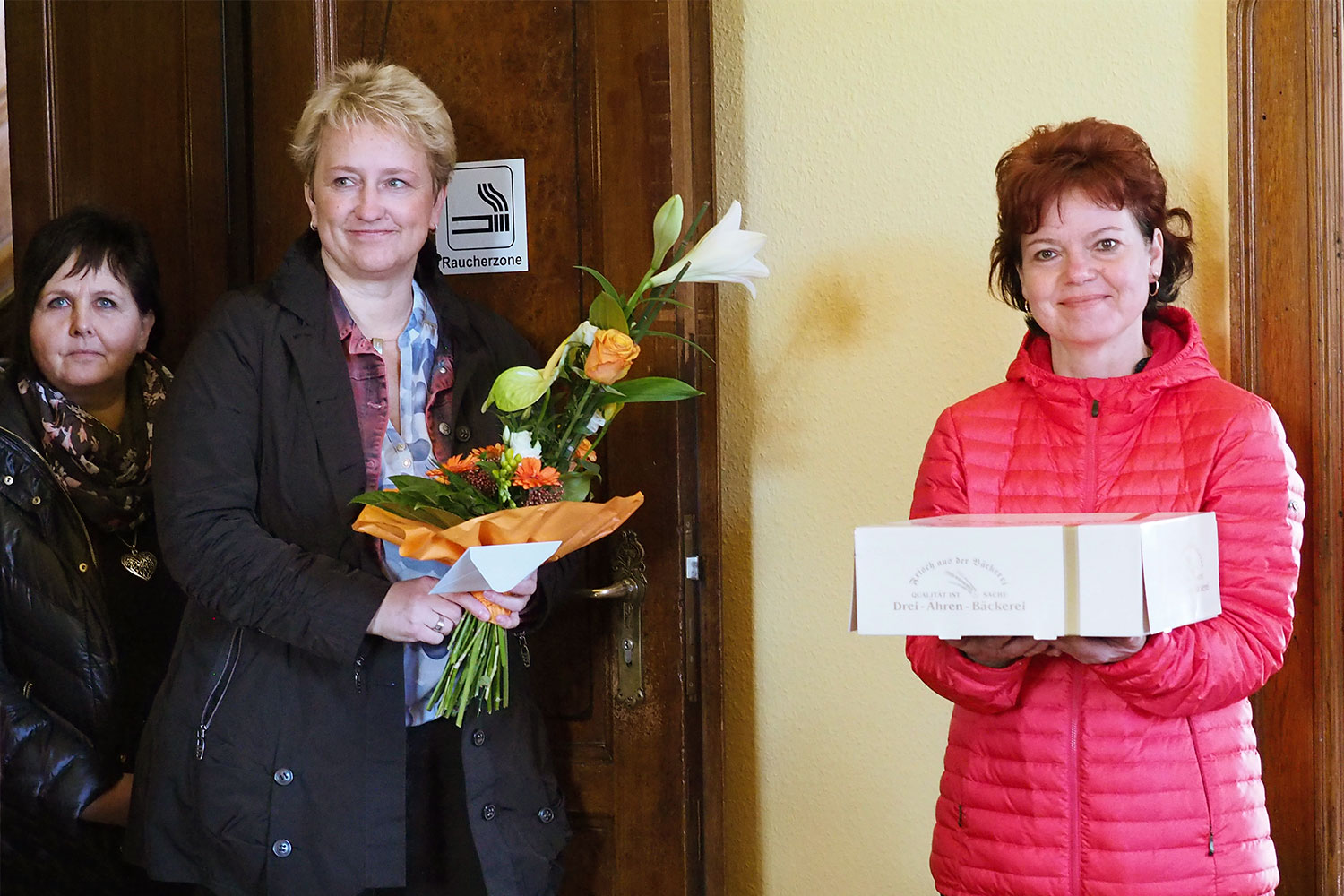 Johannispark Pflegezentrum Suhl: 20 Jahre, 2018: Gratulantinnen (Foto: Manuela Hahnebach)