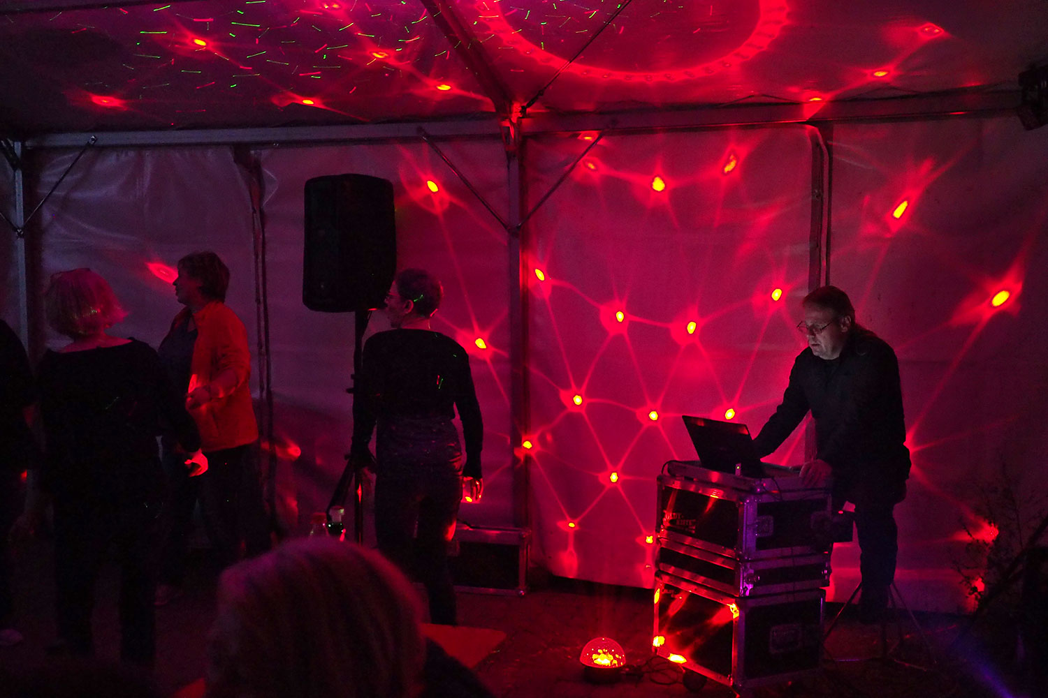 Johannispark Pflegezentrum Suhl: Zeltparty 2018: Tanzen (Foto: Manuela Hahnebach)