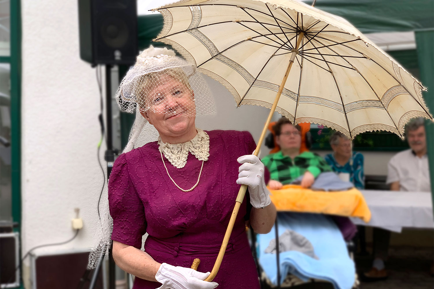 Johannispark Pflegezentrum Suhl: Parkfest 2019: Klamottenkiste-Modenschau (Foto: Manuela Hahnebach)