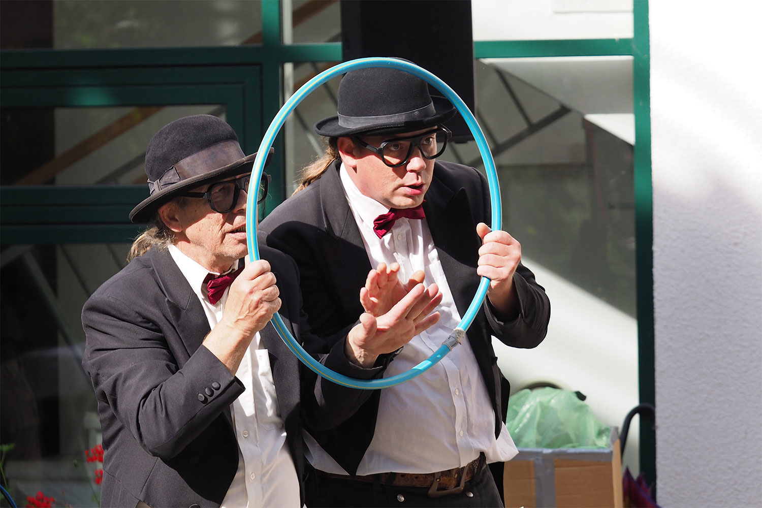 Johannispark Pflegezentrum Suhl: Straßentheater-Festival 2020: Hacki & Möppi (Foto: Manuela Hahnebach)