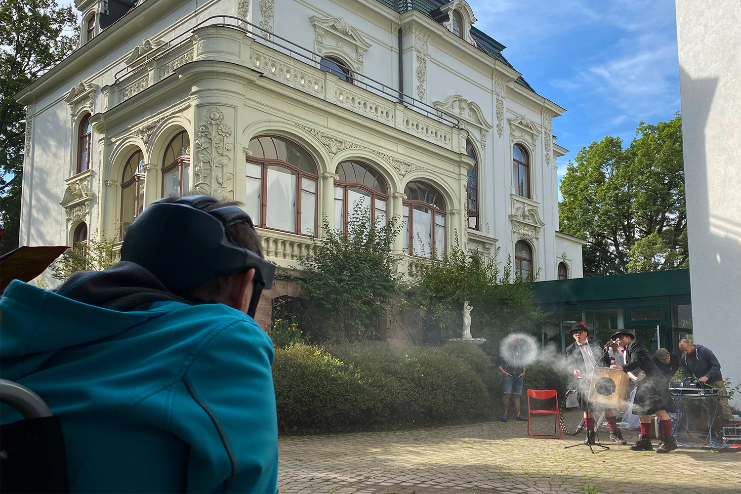 Johannispark Pflegezentrum Suhl: Straßentheater-Festival 2020: Hacki & Möppi (Foto: Manuela Hahnebach)